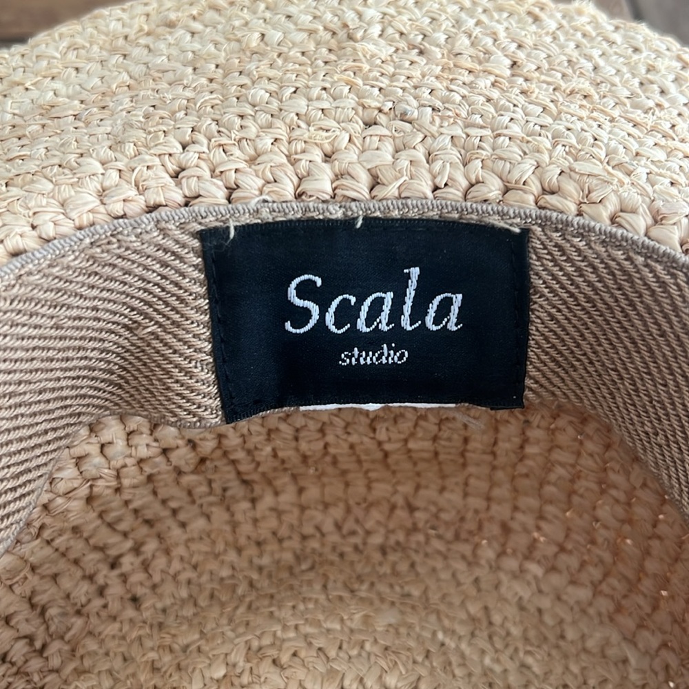 Scala Studio Straw Hat With Purple Straw Accent W… - image 3